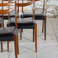 Chaise scandinave en teck et skaï, 1960