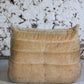 Chauffeuse 1 place Togo velours beige par Michel Ducaroy pour Ligne Roset