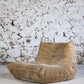 Chauffeuse 1 place Togo velours beige par Michel Ducaroy pour Ligne Roset