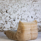 Chauffeuse 1 place Togo velours beige par Michel Ducaroy pour Ligne Roset