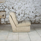 Chauffeuse vintage tissu laine, 1970