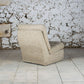 Chauffeuse vintage tissu laine, 1970