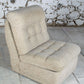 Chauffeuse vintage tissu laine, 1970