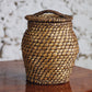 Panière en corde tressée vintage