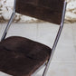 5 chaises tubulaires en daim et chrome Roche Bobois, 1970