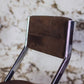5 chaises tubulaires en daim et chrome Roche Bobois, 1970