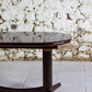 Table à manger danoise extensible en bois de rose par E. Valentinsen, 1960