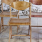 4 chaises de cantine vintage en hêtre, 1980