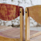 4 chaises de cantine vintage en hêtre, 1980