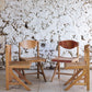 4 chaises de cantine vintage en hêtre, 1980