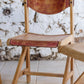 4 chaises de cantine vintage en hêtre, 1980