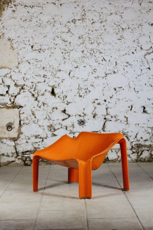 Fauteuil F300 orange Pierre Paulin pour Artifort