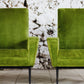 Paire de fauteuils vintage velours vert, 1950