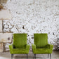 Paire de fauteuils vintage velours vert, 1950