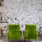 Paire de fauteuils vintage velours vert, 1950