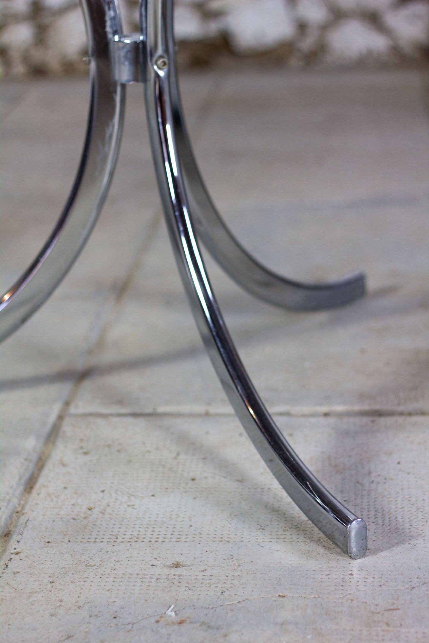 Table verre fumé style Gastone Rinaldi, 1970