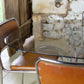 Table verre fumé style Gastone Rinaldi, 1970