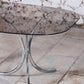 Table verre fumé style Gastone Rinaldi, 1970