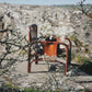 Fauteuil "safari" en cuir et bambou par Tito Agnoli, 1960