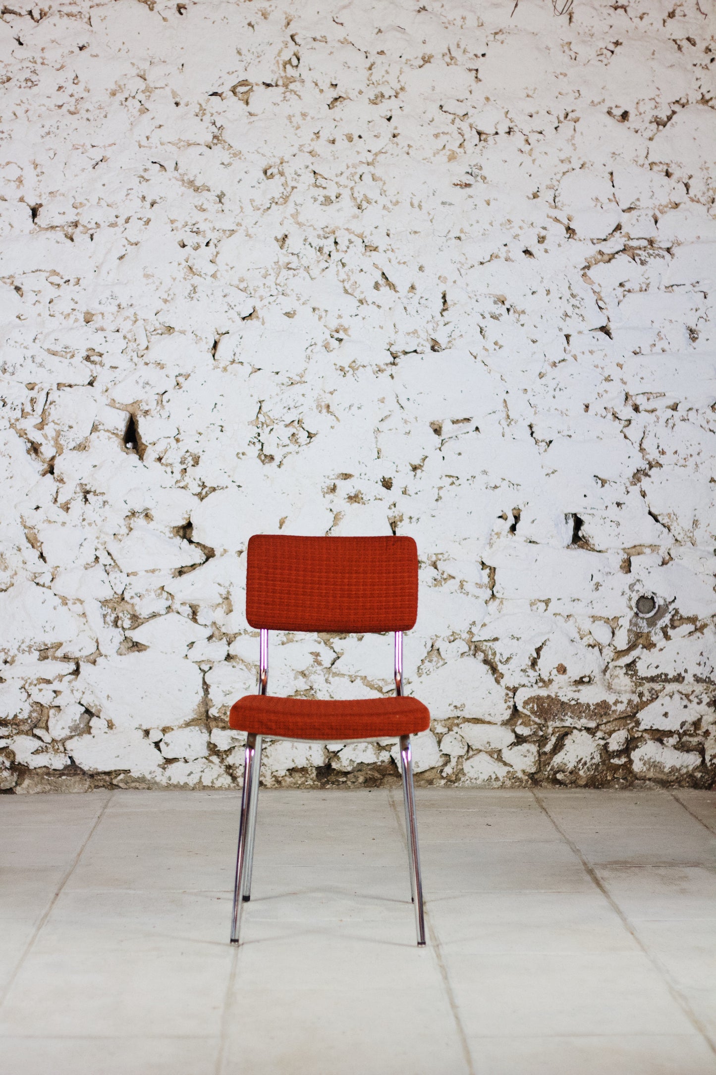 Chaise en velours vintage, 1970
