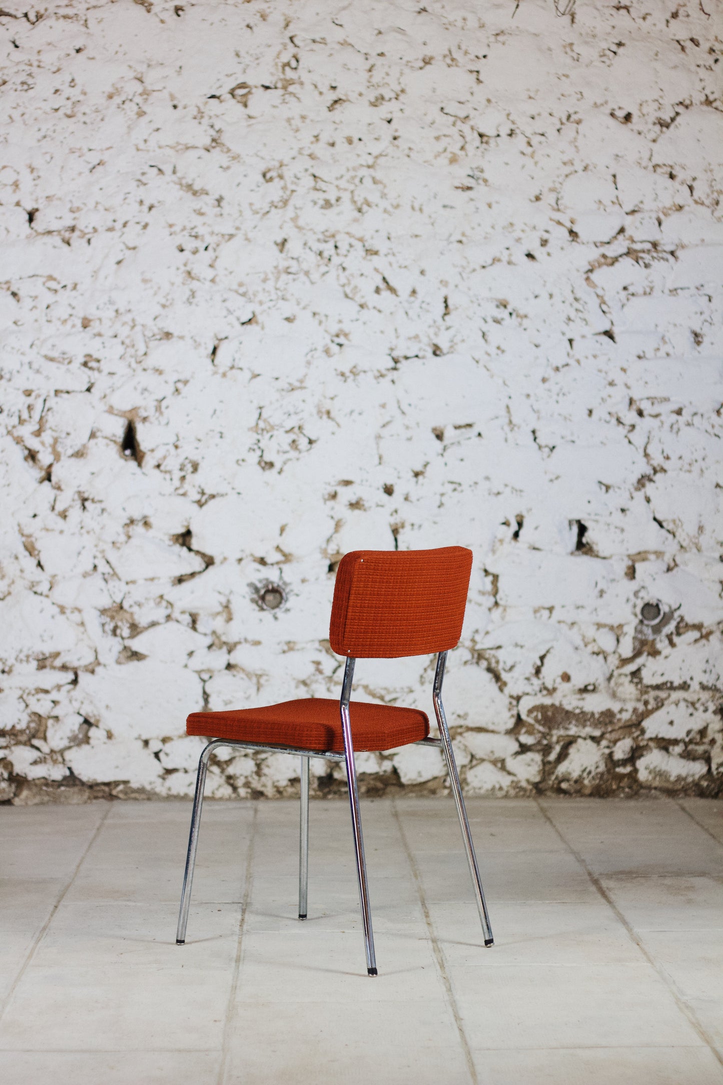 Chaise en velours vintage, 1970