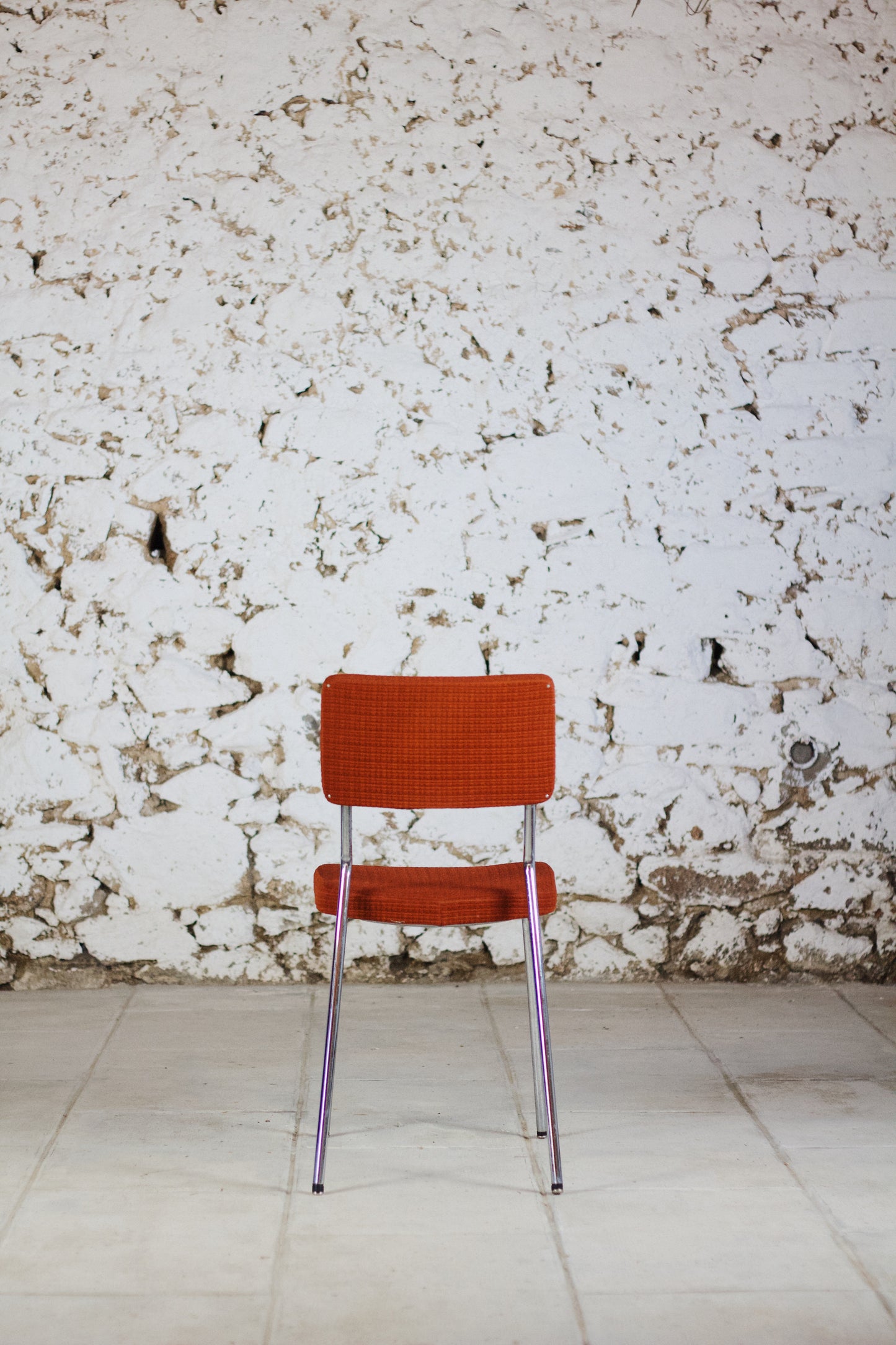 Chaise en velours vintage, 1970