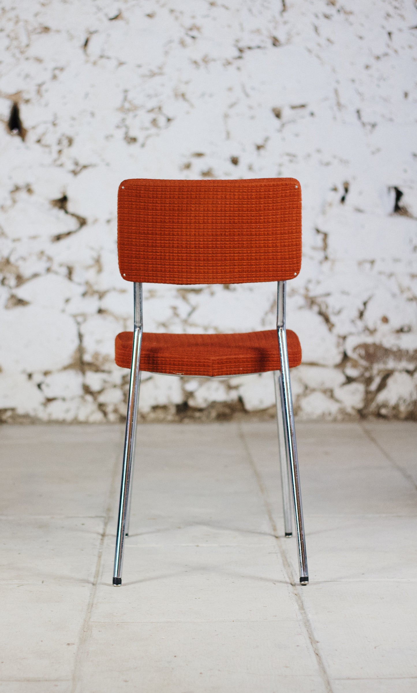 Chaise en velours vintage, 1970