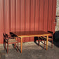 Table à manger scandinave en teck à rallonges, 1960