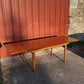 Table à manger scandinave en teck à rallonges, 1960