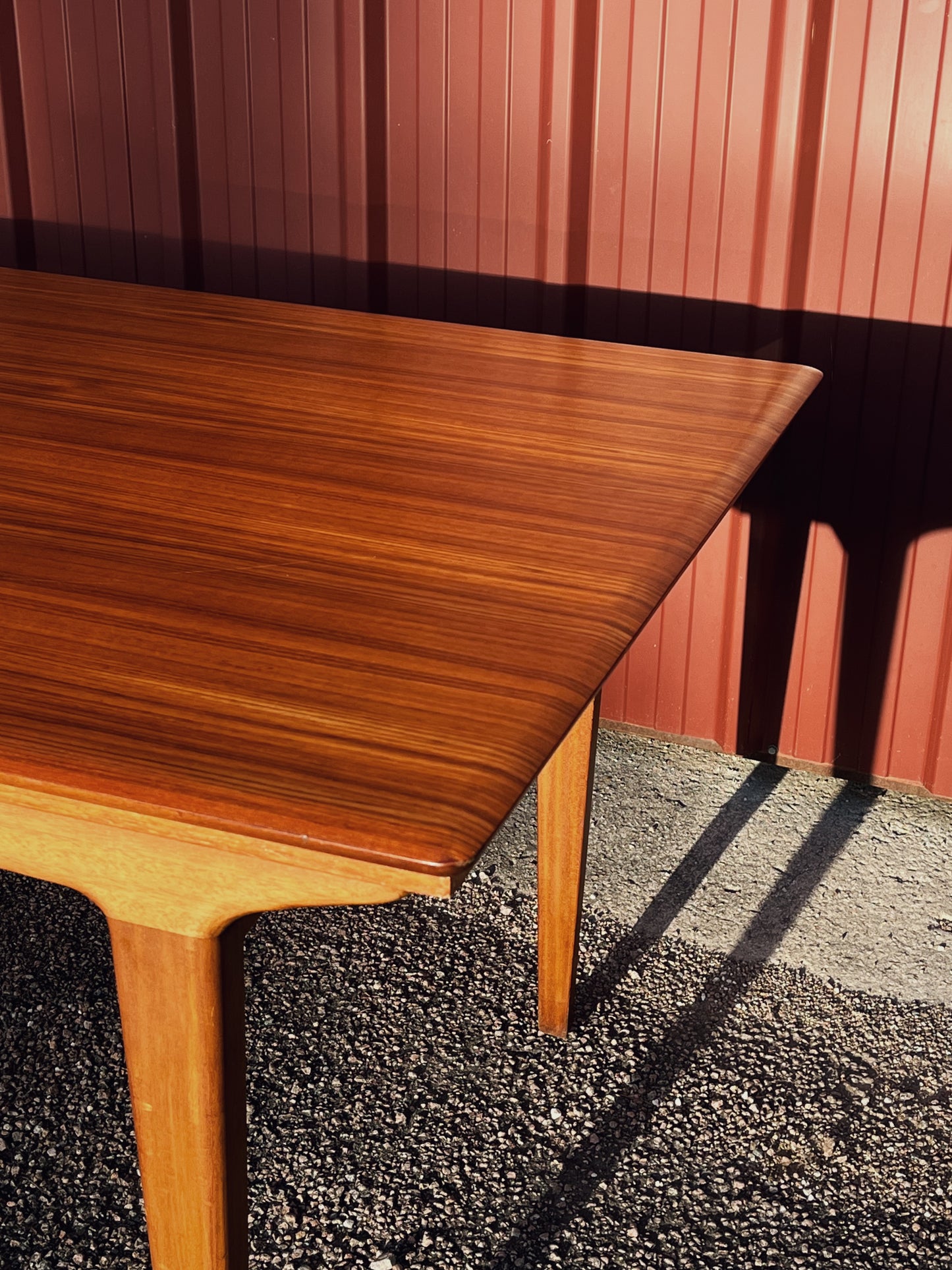 Table à manger scandinave en teck à rallonges, 1960