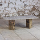 Table basse en travertin terrazzo, 1970