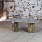 Table basse en travertin terrazzo, 1970