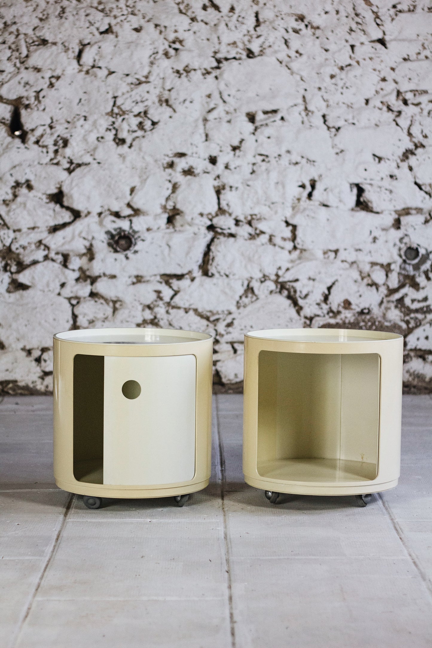 Paire de chevets Componibili par Anna Castelli pour Kartell, 1970