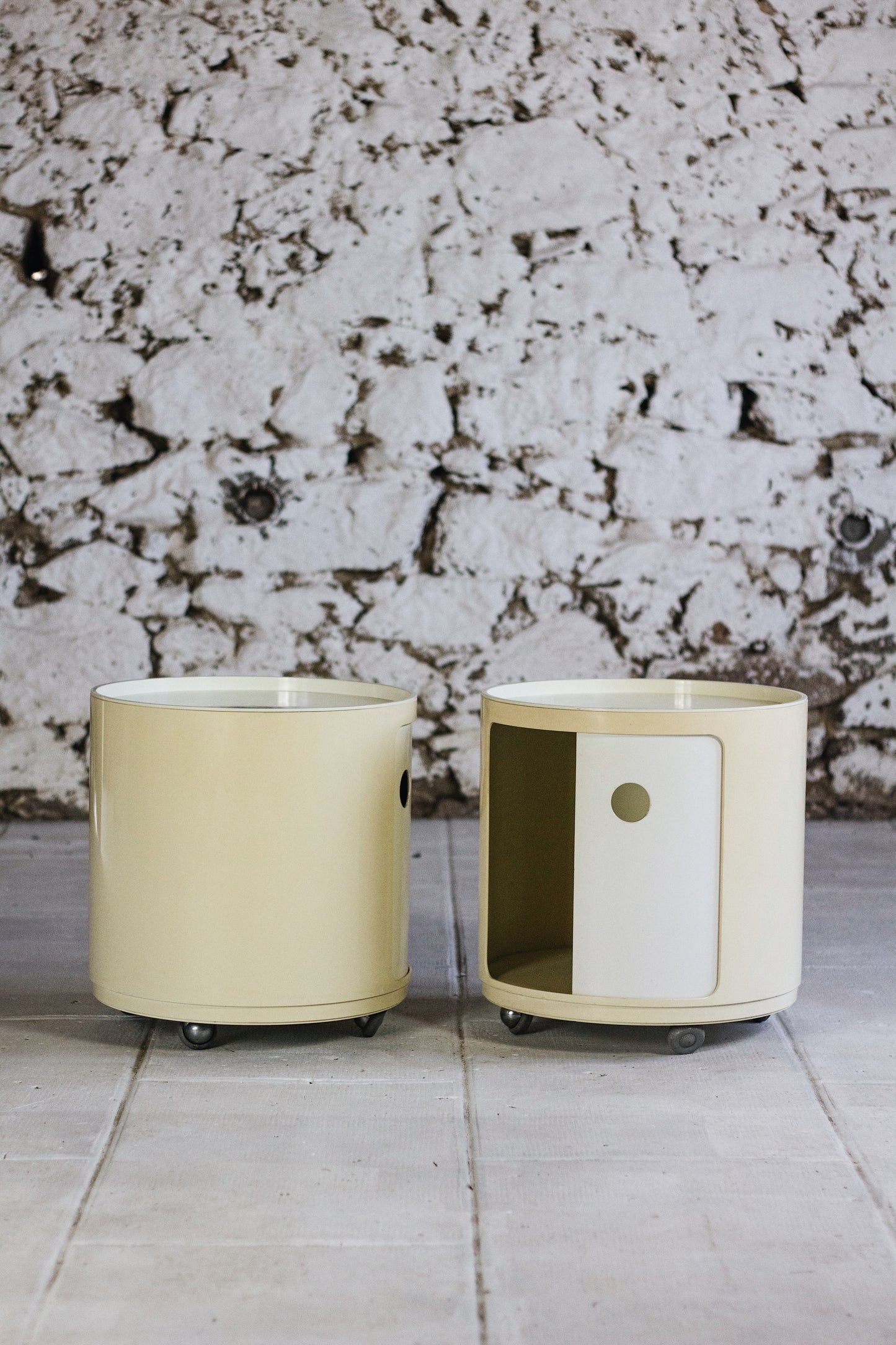 Paire de chevets Componibili par Anna Castelli pour Kartell, 1970