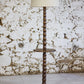 Lampadaire néo-rustique en bois tourné, 1950