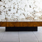 Table basse en loupe d'orme, 1970