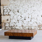 Table basse en loupe d'orme, 1970