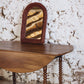 Miroir en osier tressé espagnol, 1960