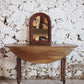 Miroir en osier tressé espagnol, 1960