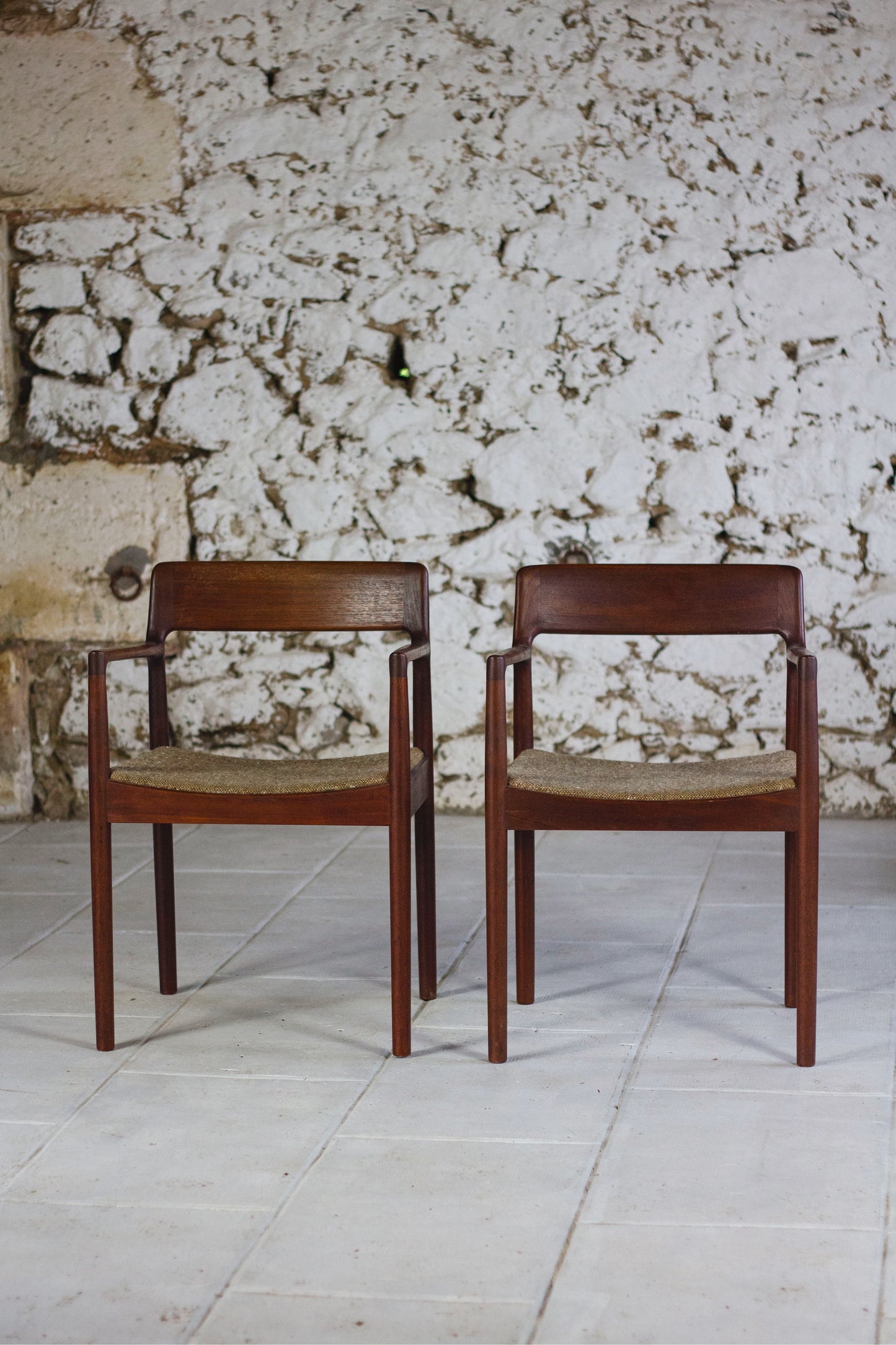 Ensemble de 4 chaises et 2 fauteuils en teck par Johannes Nørgaard pour Møbelfabrik, 1960