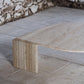 Table basse en travertin "Oeil" ou "goutte" par Roche Bobois, 1980