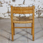 4 chaises en paille "Week-end" par Pierre Gauthier Delaye, 1950