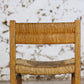 4 chaises en paille "Week-end" par Pierre Gauthier Delaye, 1950
