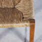 4 chaises en paille "Week-end" par Pierre Gauthier Delaye, 1950