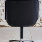 Fauteuil de bureau en cuir noir de Charles Pollock pour KNOLL