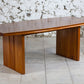 Grande table en orme massif dans le style de Pierre Chapo ou Maison Regain, 1970