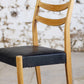 Chaise scandinave vintage en teck et skaï, 1960