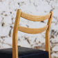 Chaise scandinave vintage en teck et skaï, 1960