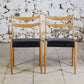 Chaise scandinave vintage en teck et skaï, 1960