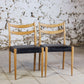 Chaise scandinave vintage en teck et skaï, 1960